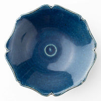 作家 亀井紀子 青彩 輪花高台小鉢 作家 亀井紀子 陶磁器作家もの