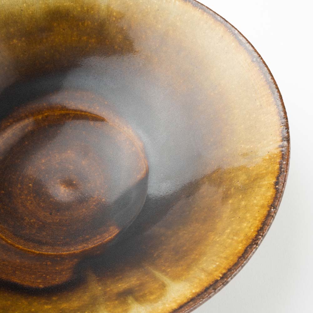 作家 亀井紀子 琥珀彩 七寸鉢 作家 亀井紀子 陶磁器作家もの