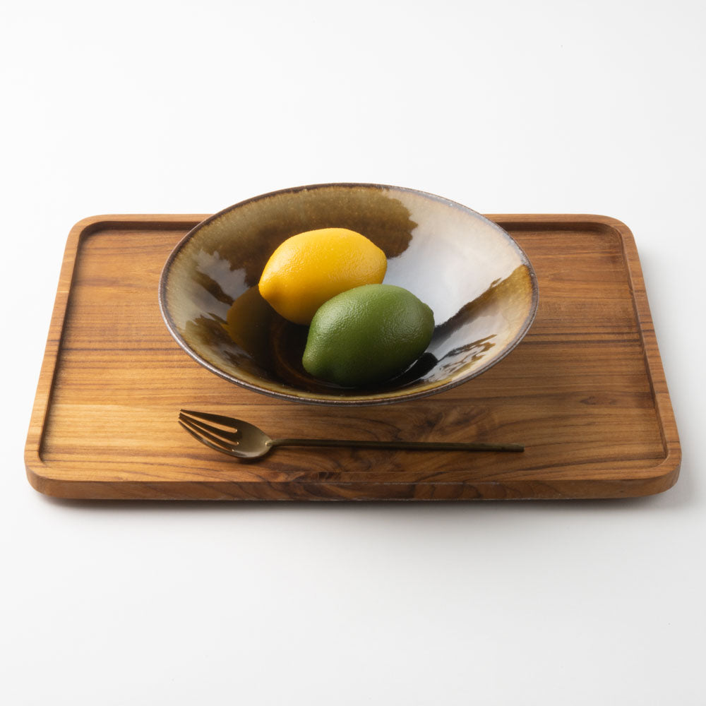 作家 亀井紀子 琥珀彩 七寸鉢 作家 亀井紀子 陶磁器作家もの