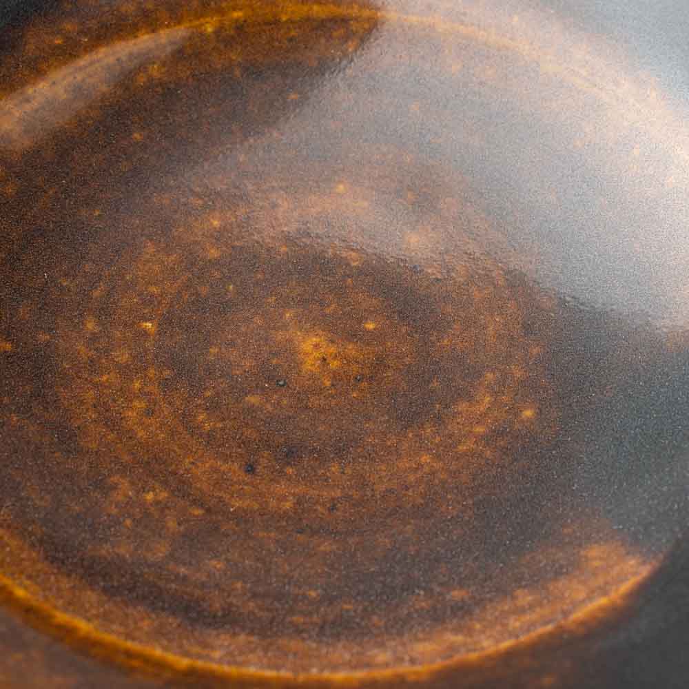 作家 亀井紀子 琥珀彩 七寸鉢 作家 亀井紀子 陶磁器作家もの