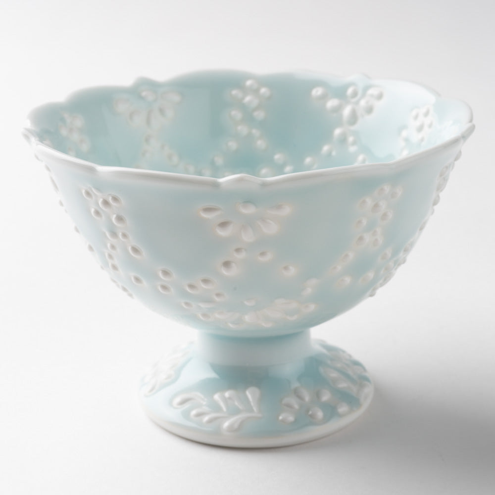 作家 大串真司 青磁華やぎデザートカップ(小) 作家 大串真司 陶磁器作家もの