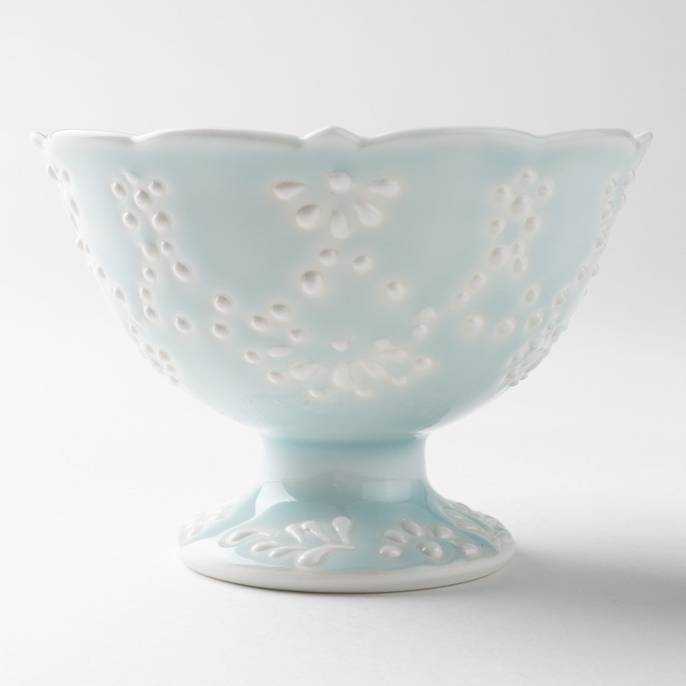 作家 大串真司 青磁華やぎデザートカップ(小) 作家 大串真司 陶磁器作家もの