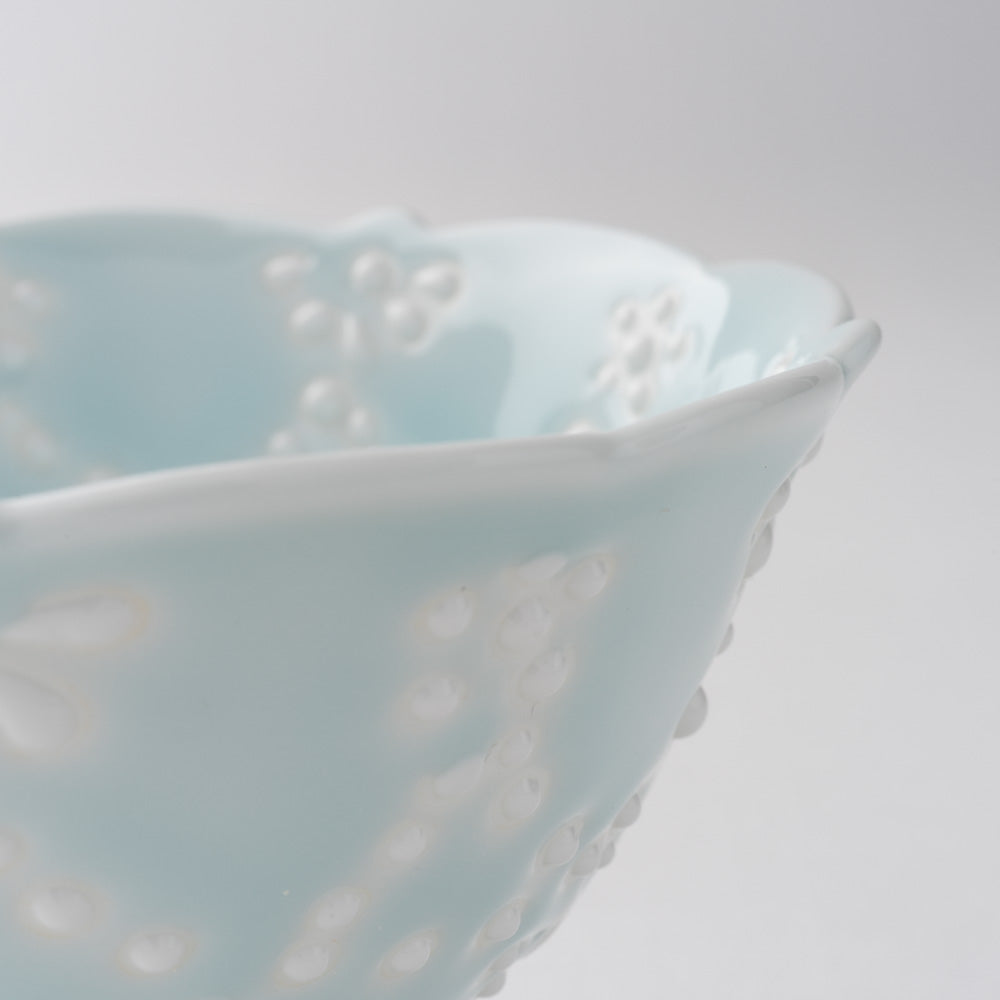 作家 大串真司 青磁華やぎデザートカップ(小) 作家 大串真司 陶磁器作家もの