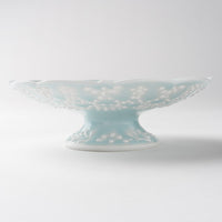 作家 大串真司 青磁華やぎ5寸コンポート 作家 大串真司 陶磁器作家もの