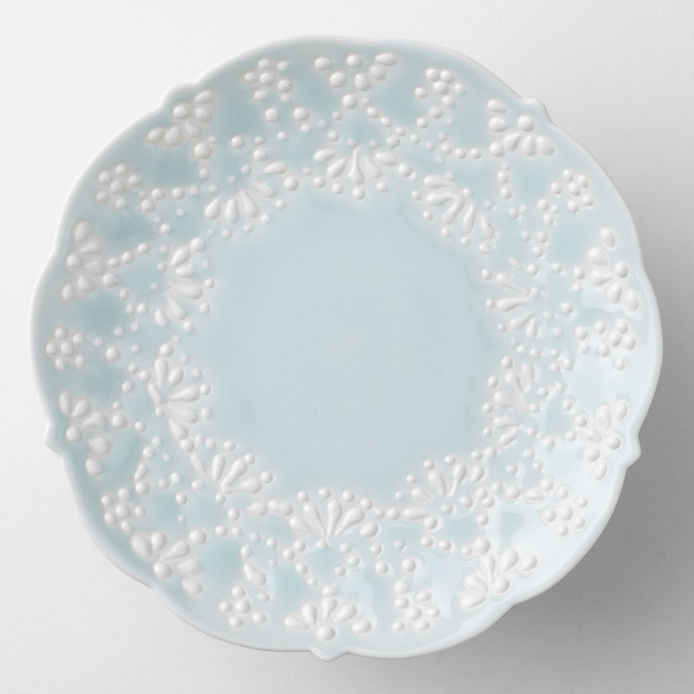 作家 大串真司 青磁華やぎ5寸コンポート 作家 大串真司 陶磁器作家もの