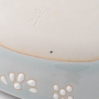 作家 大串真司 青磁小花だ円小皿 作家 大串真司 陶磁器作家もの