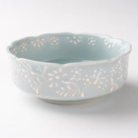 作家 大串真司 青磁小花多用鉢(小) 作家 大串真司 陶磁器作家もの