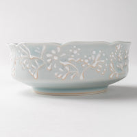 作家 大串真司 青磁小花多用鉢(小) 作家 大串真司 陶磁器作家もの