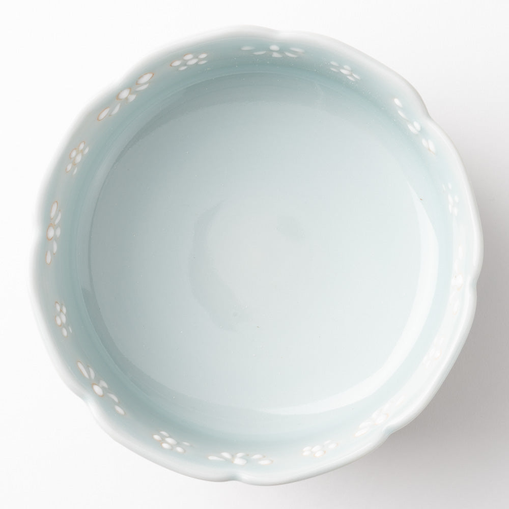 作家 大串真司 青磁小花多用鉢(小) 作家 大串真司 陶磁器作家もの