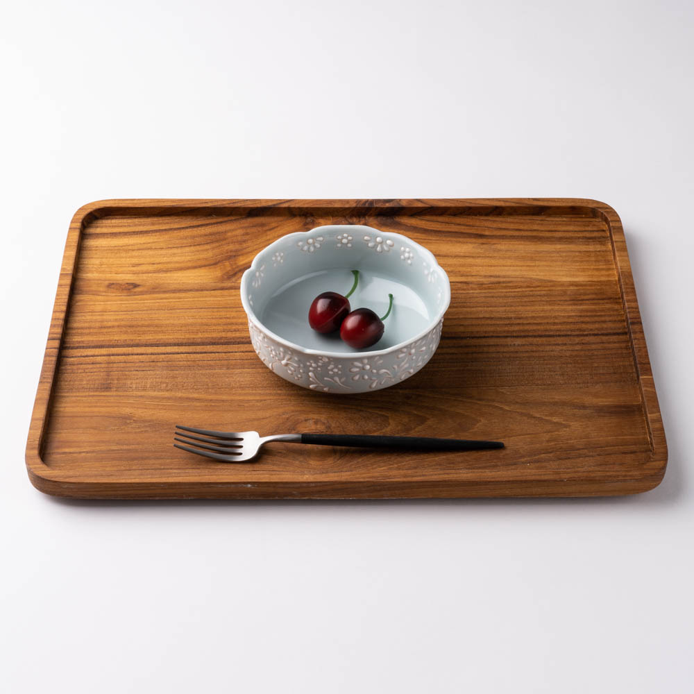 作家 大串真司 青磁小花多用鉢(小) 作家 大串真司 陶磁器作家もの