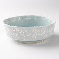 作家 大串真司 青磁小花多用鉢(大) 作家 大串真司 陶磁器作家もの