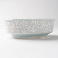 作家 大串真司 青磁小花多用鉢(大) 作家 大串真司 陶磁器作家もの
