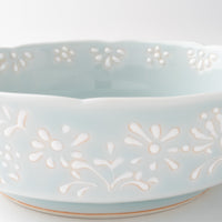 作家 大串真司 青磁小花多用鉢(大) 作家 大串真司 陶磁器作家もの