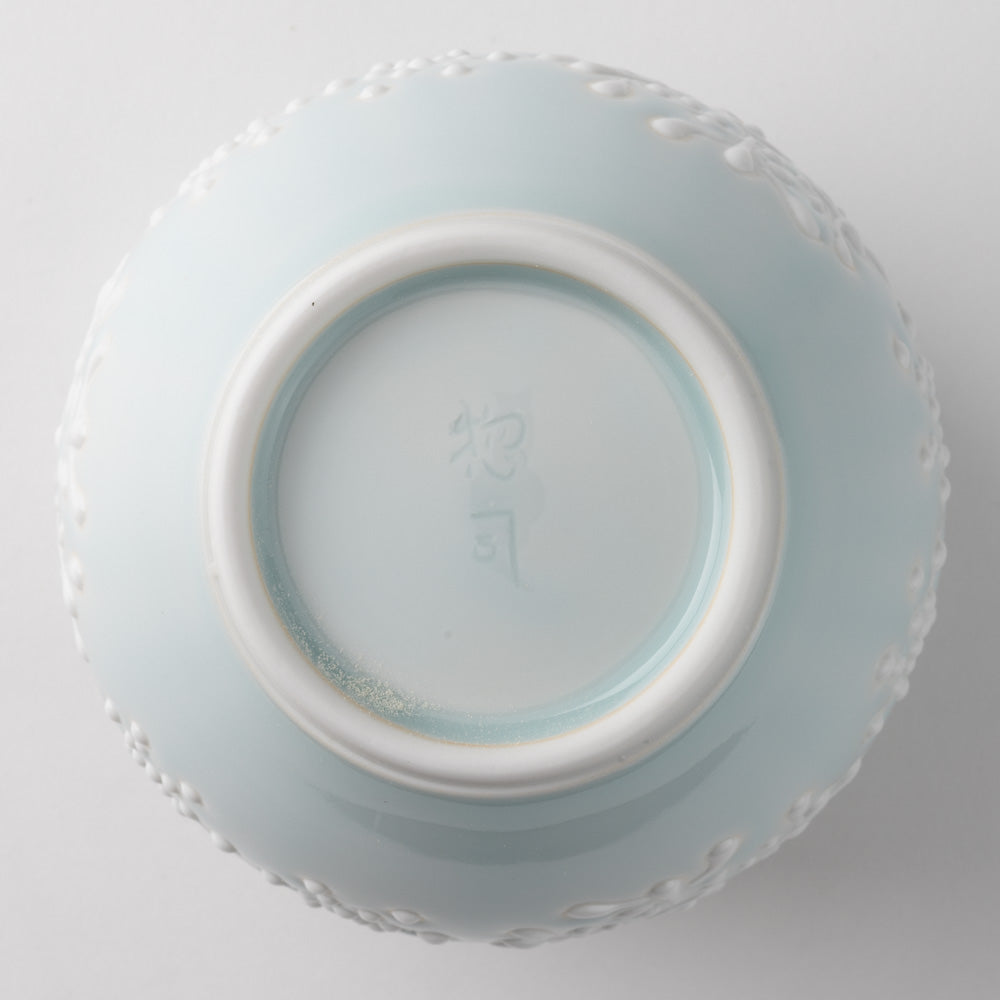 作家 大串真司 青磁雪紋丸々カップ 作家 大串真司 陶磁器作家もの