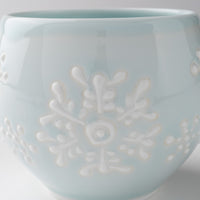 作家 大串真司 青磁雪紋丸々カップ 作家 大串真司 陶磁器作家もの