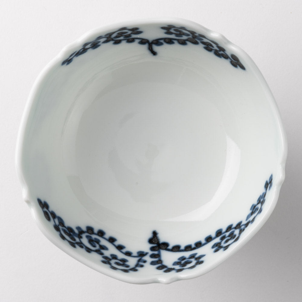 作家 大串真司 タコ唐草高台小付け 作家 大串真司 陶磁器作家もの