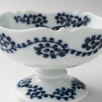 作家 大串真司 タコ唐草高台小付け 作家 大串真司 陶磁器作家もの