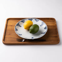 作家 大串真司 桔梗渕タコ唐草7寸皿 作家 大串真司 陶磁器作家もの