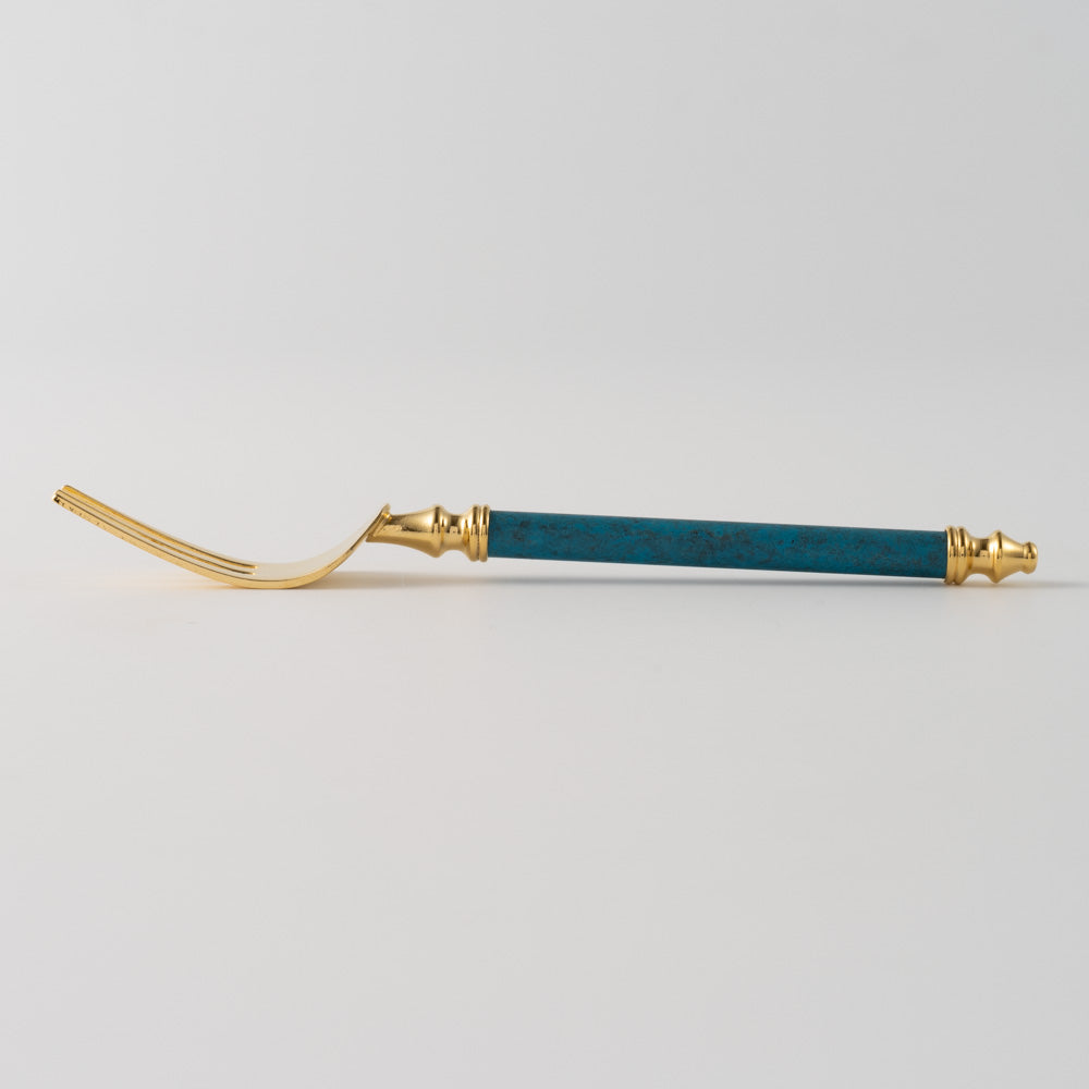 折燕ORI-EN Carino ヒメフォーク Gold & Blue アルチザン 金工もの