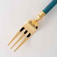 折燕ORI-EN Carino ヒメフォーク Gold & Blue アルチザン 金工もの