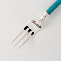 折燕ORI-EN Carino ヒメフォーク Silver & Blue アルチザン 金工もの