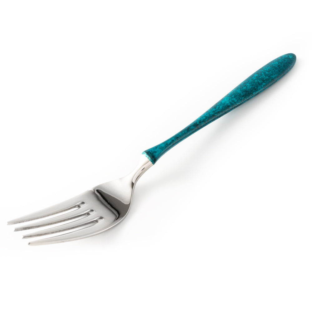 折燕ORI-EN Minato デザートフォーク Blue アルチザン 金工もの