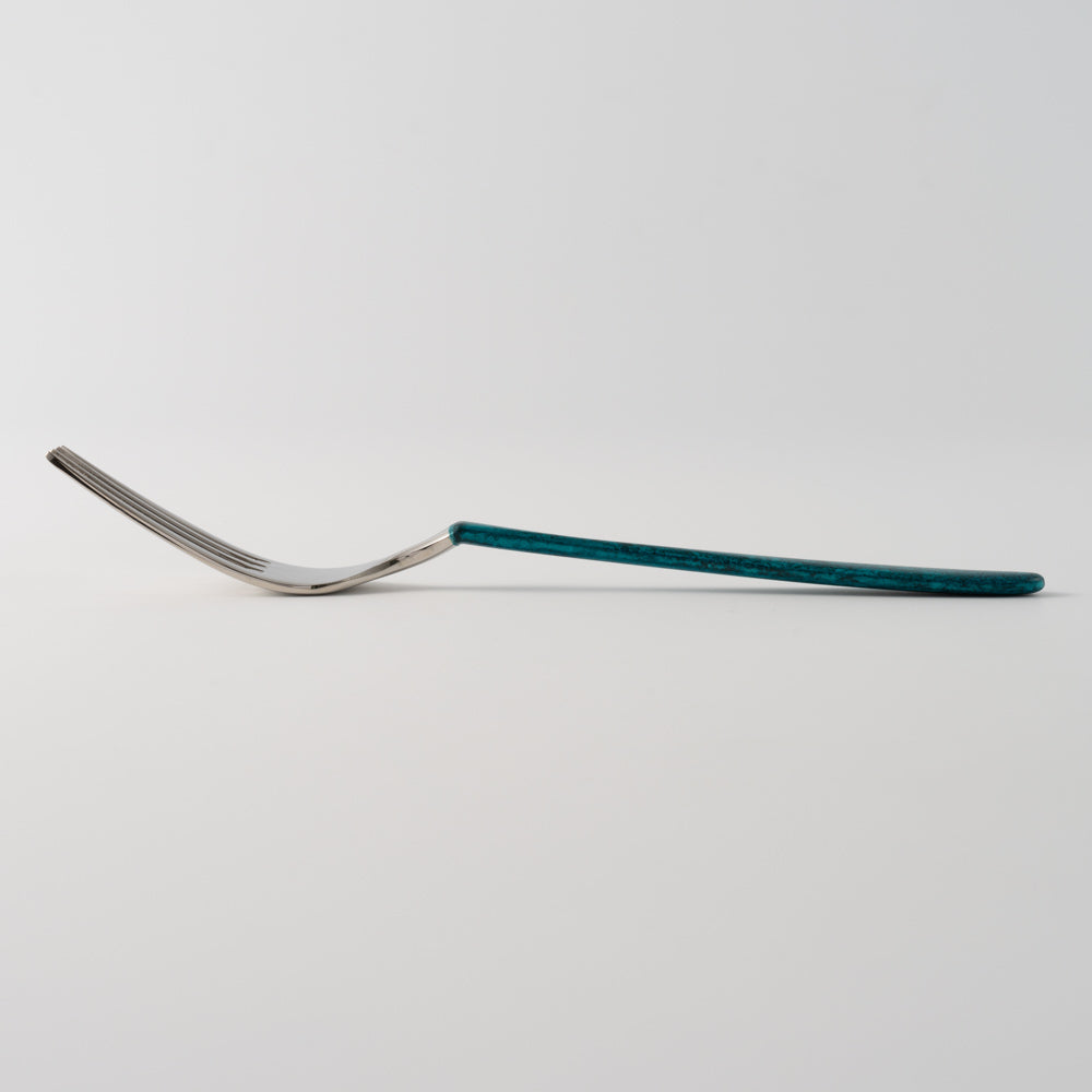 折燕ORI-EN Minato デザートフォーク Blue アルチザン 金工もの