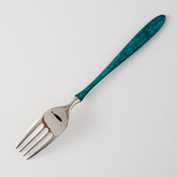 折燕ORI-EN Minato デザートフォーク Blue アルチザン 金工もの