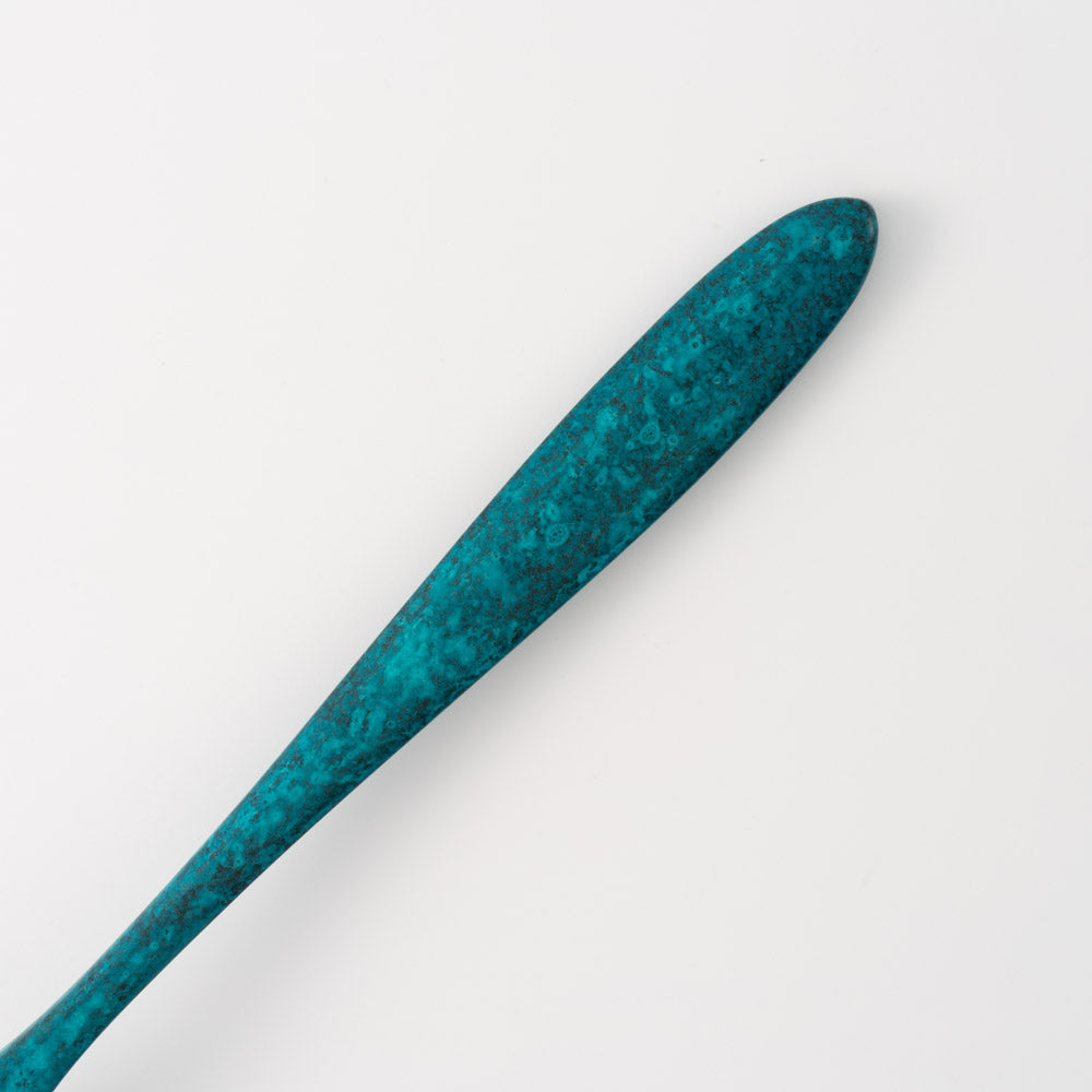 折燕ORI-EN Minato デザートフォーク Blue アルチザン 金工もの