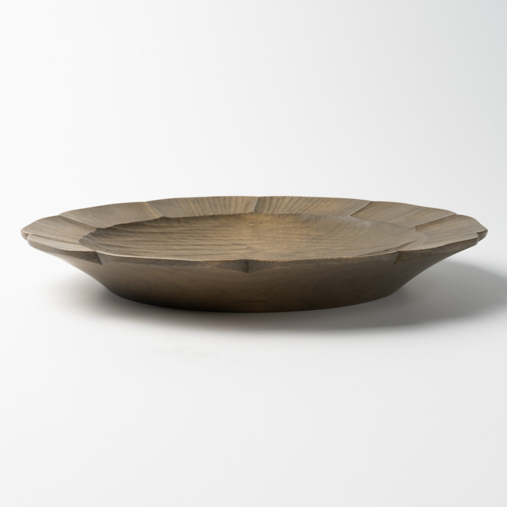 作家 岡野達也 花皿 草木染 作家 岡野達也 木工もの