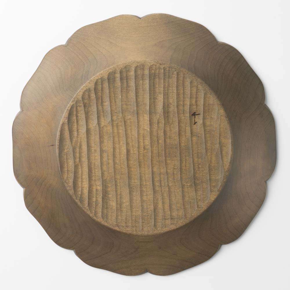 作家 岡野達也 花皿 草木染 作家 岡野達也 木工もの