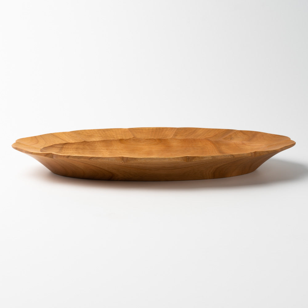 岡野　達也　花皿　オーバルリム　チェリー m22864613163_1.jpg?1758429443