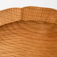 作家 岡野達也 花皿 チェリー材 作家 岡野達也 木工もの