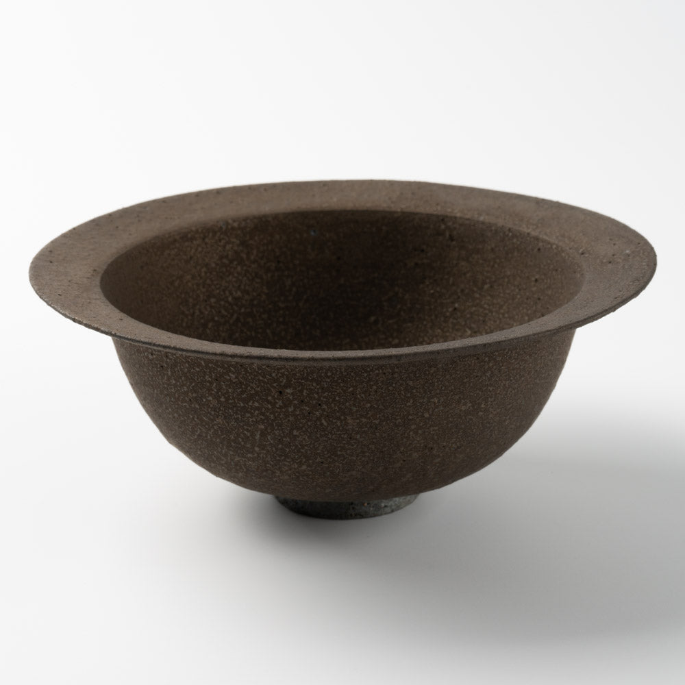 作家 冨部咲喜子 鉄釉リム小鉢 作家 冨部咲喜子 陶磁器作家もの