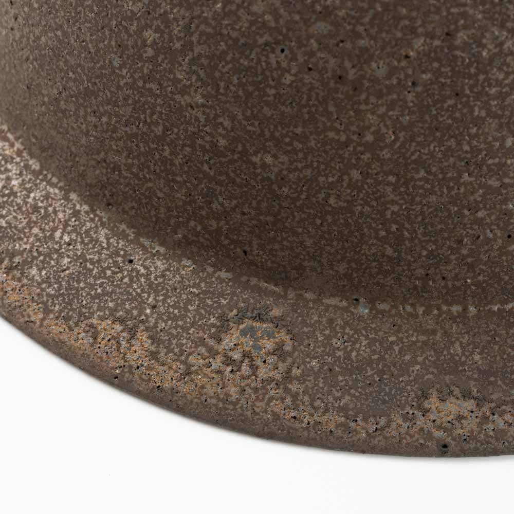 作家 冨部咲喜子 鉄釉リム小鉢 作家 冨部咲喜子 陶磁器作家もの