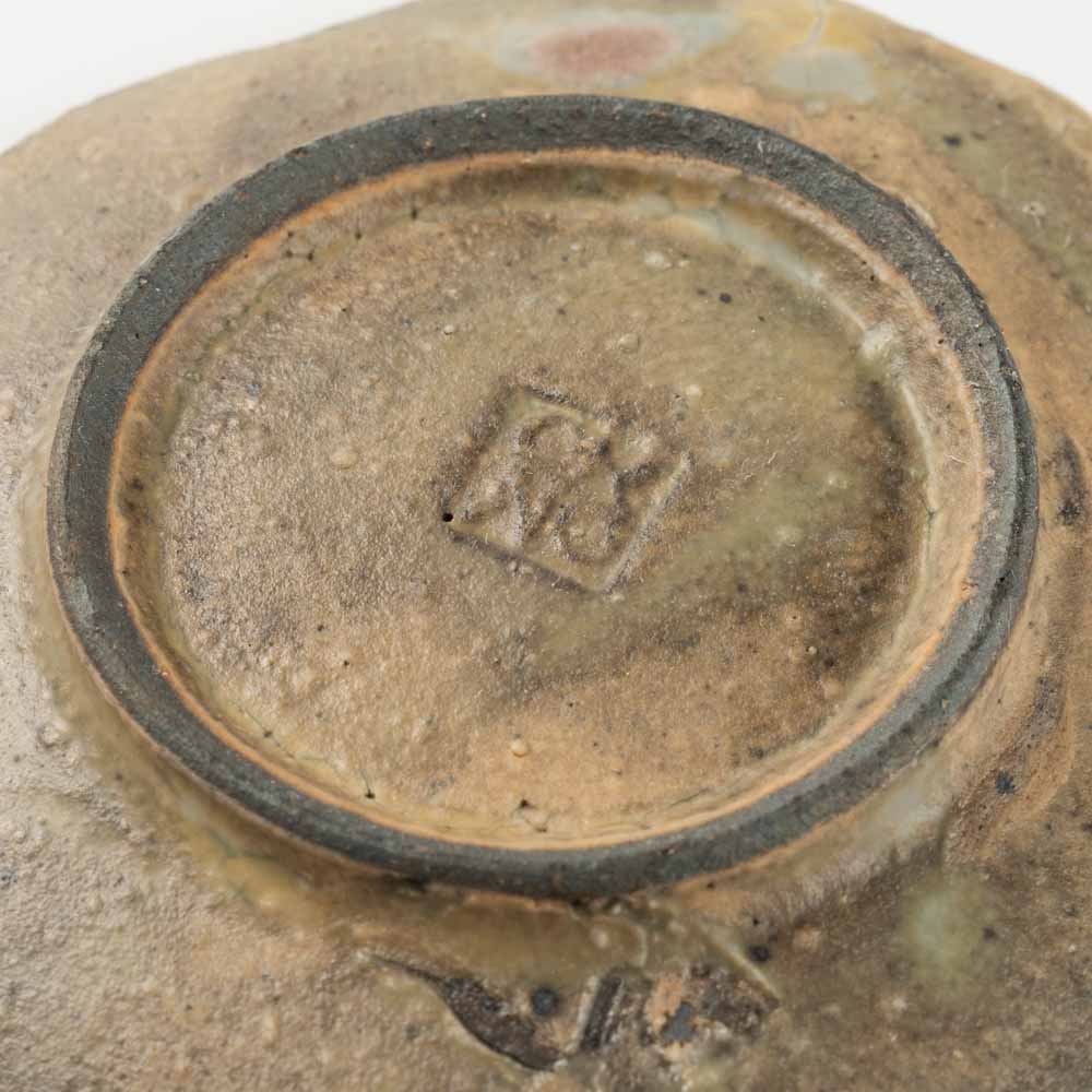 作家 冨部咲喜子 粉引木瓜形豆皿 作家 冨部咲喜子 陶磁器作家もの