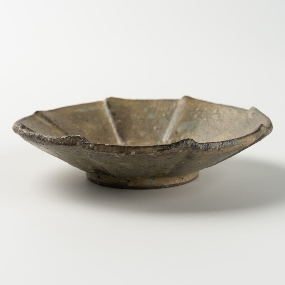 作家 冨部咲喜子 粉引八角輪花豆皿 作家 冨部咲喜子 陶磁器作家もの