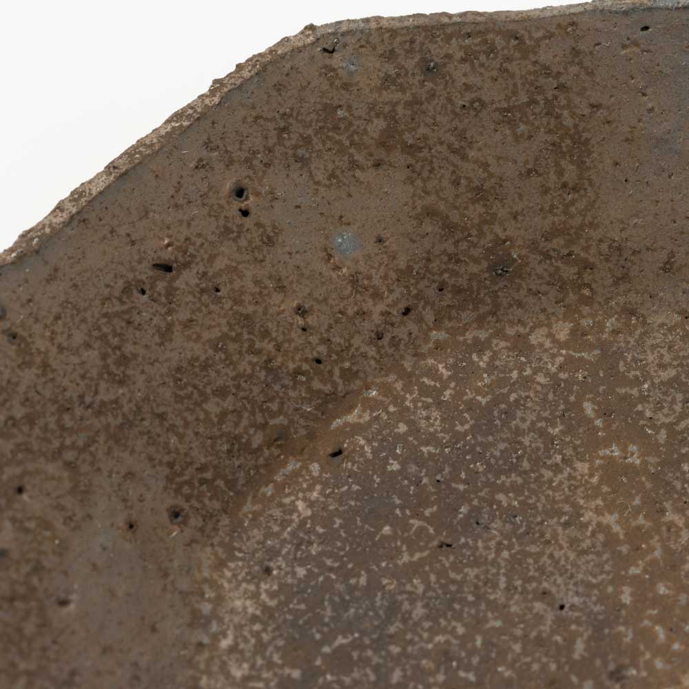 作家 冨部咲喜子 鉄釉八角豆皿 作家 冨部咲喜子 陶磁器作家もの