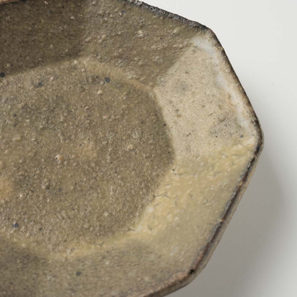 作家 冨部咲喜子 粉引八角豆皿 作家 冨部咲喜子 陶磁器作家もの