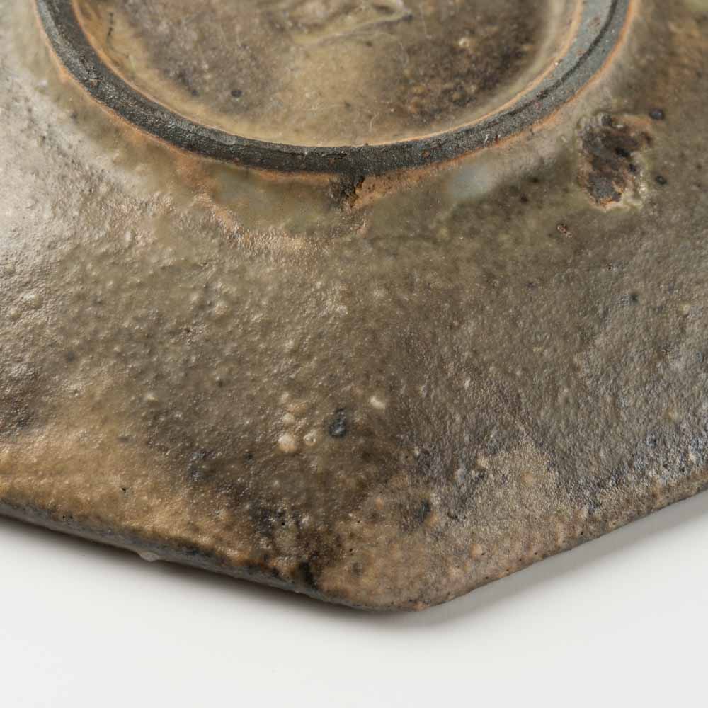 作家 冨部咲喜子 粉引八角豆皿 作家 冨部咲喜子 陶磁器作家もの