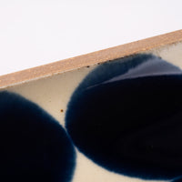 やちむん 一翠窯 長方皿(小) 呉須丸紋 やちむん 一翠窯 やちむん