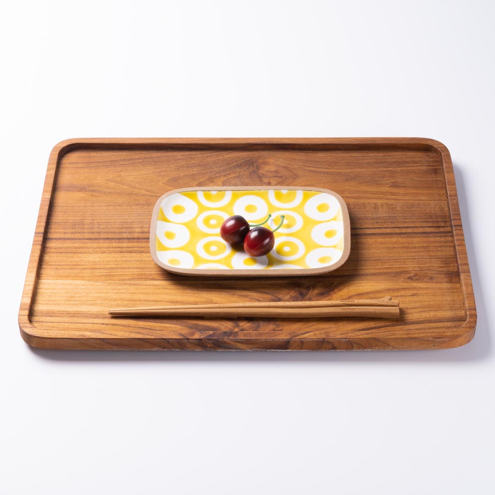 一翠窯　長方皿小 ヘゴ やちむん やちむん 一翠窯 長方皿(小) ヘゴ 黄 ¥2,860 大人の焼き物