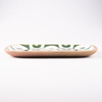 やちむん 一翠窯 長方皿(小) ヘゴ 緑 やちむん 一翠窯 やちむん