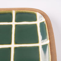 やちむん 一翠窯 長方皿(小) タイル 緑 やちむん 一翠窯 やちむん