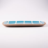 やちむん 一翠窯 長方皿(小) タイル 水色 やちむん 一翠窯 やちむん