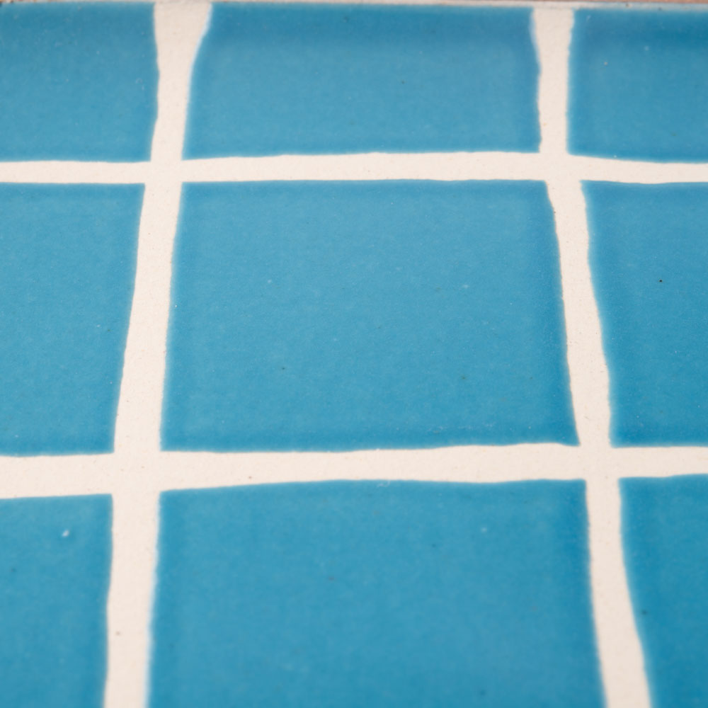 やちむん 一翠窯 長方皿(小) タイル 水色 やちむん 一翠窯 やちむん