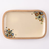 やちむん 一翠窯 長方皿(小) シャボン やちむん 一翠窯 やちむん