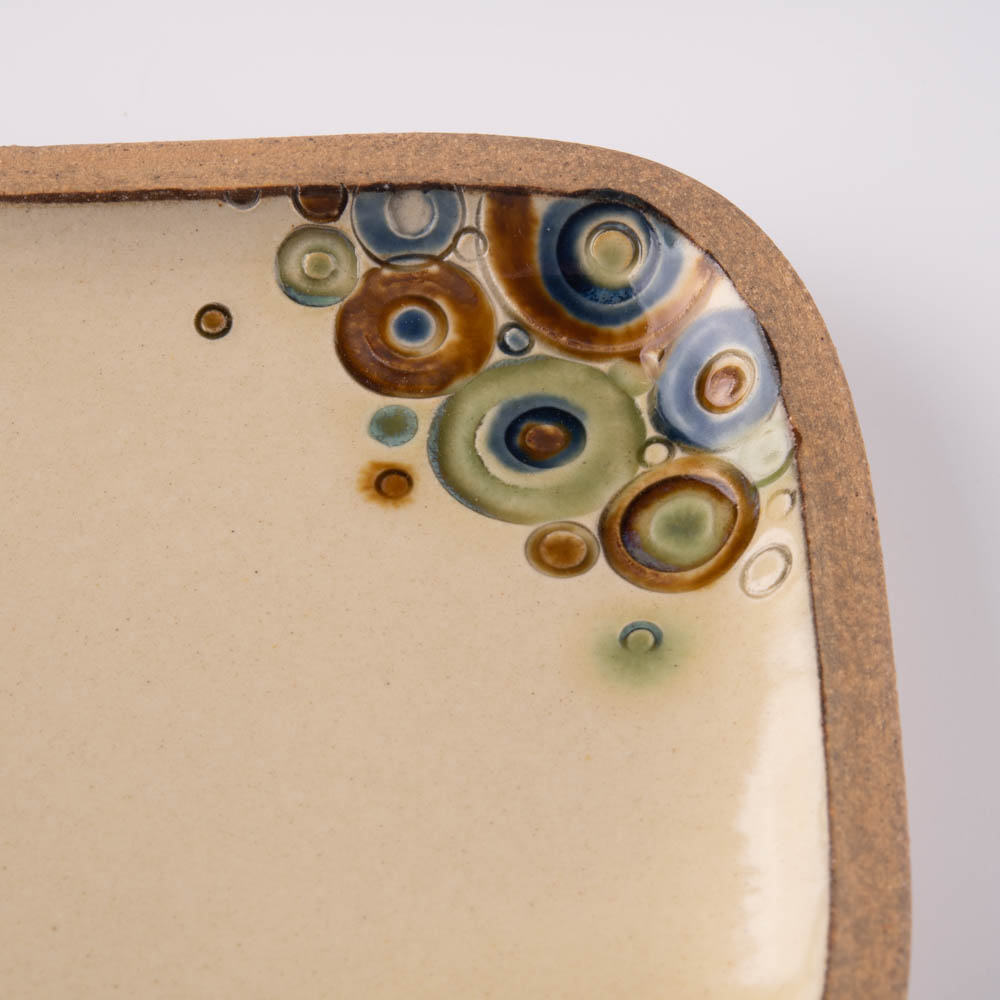 やちむん 一翠窯 長方皿(小) シャボン やちむん 一翠窯 やちむん