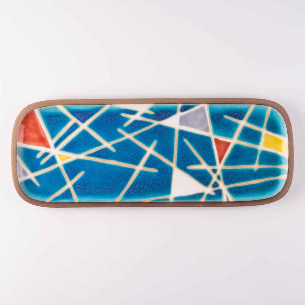 やちむん 一翠窯 長方皿(長) トニー やちむん 一翠窯 やちむん