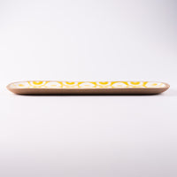 やちむん 一翠窯 長方皿(長) ヘゴ 黄 やちむん 一翠窯 やちむん